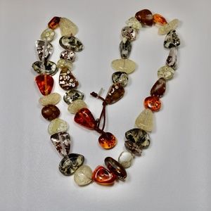 costume jewelry sobral chunky resin faux stone Necklace